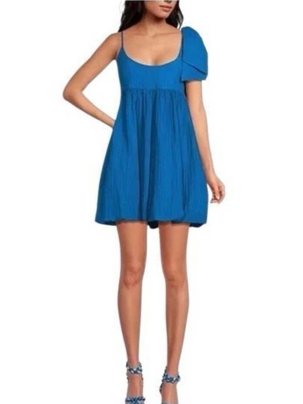 Gianni Bini x Jess Southern mini dress features with big bow
